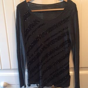 Coldwater Creek Cotton Holiday Top Small